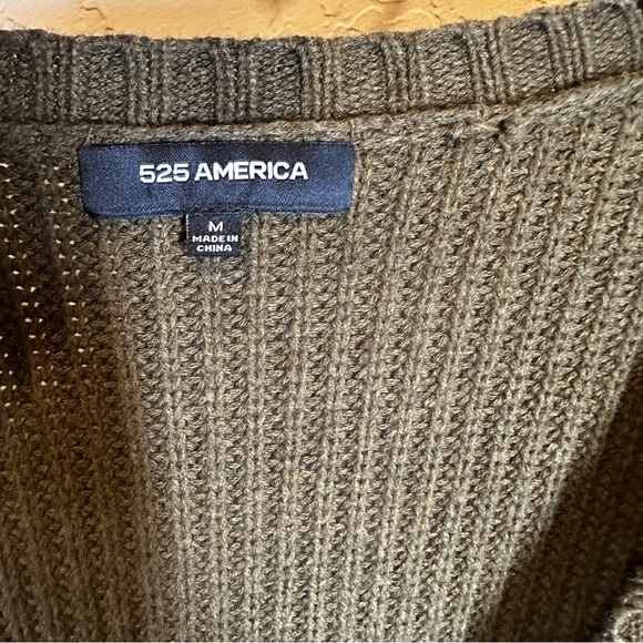 525 America Womens Button Front Leopard Print Cardigan Sweater Green Size Medium - Picture 3 of 9